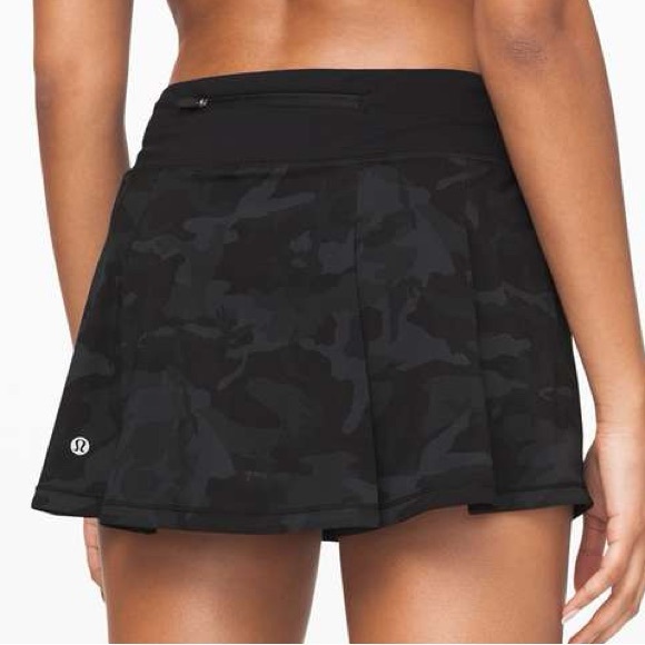Lululemon Pace Rival Skirt Skort 13" Incognito Camo Multi Grey Black Women’s 10 - Picture 1 of 10